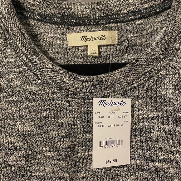 Marbled grey crew neck from Madewell size XL - Picture 2 of 4